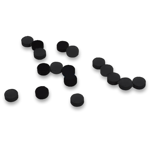 Magnety feritové - průměr 20mm 20ks černé